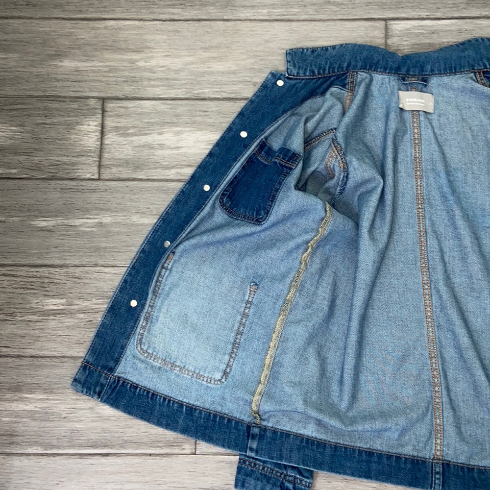 Everlane Dark Blue Denim Jean Jacket - Picture 9 of 16